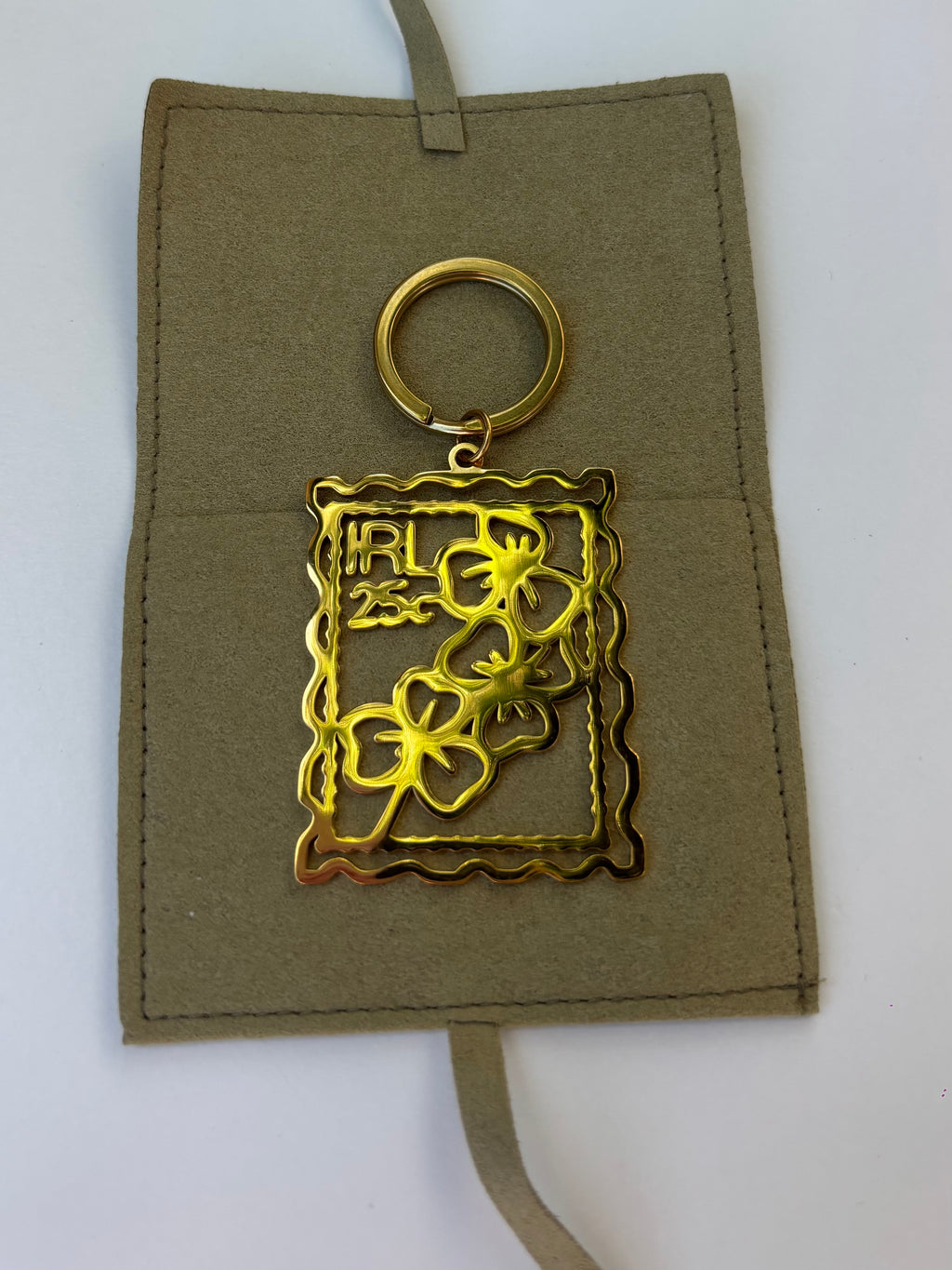 Stamped with luck keyring