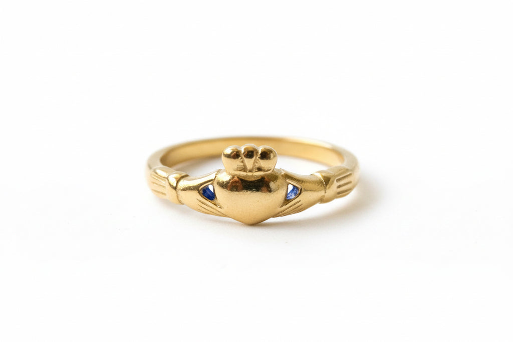 Gold Claddagh ring