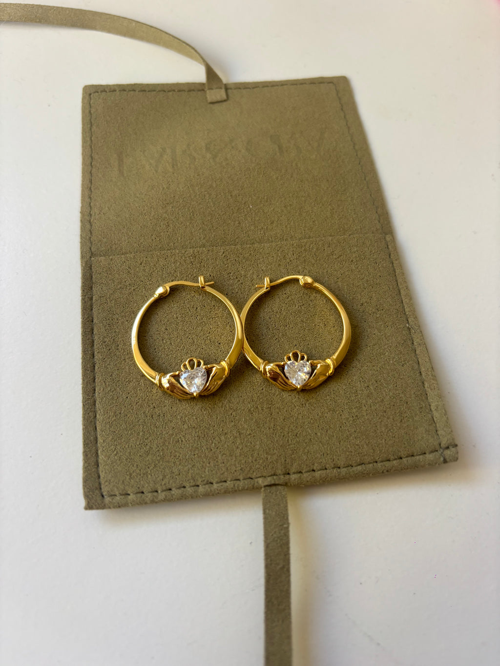Claddagh hoops