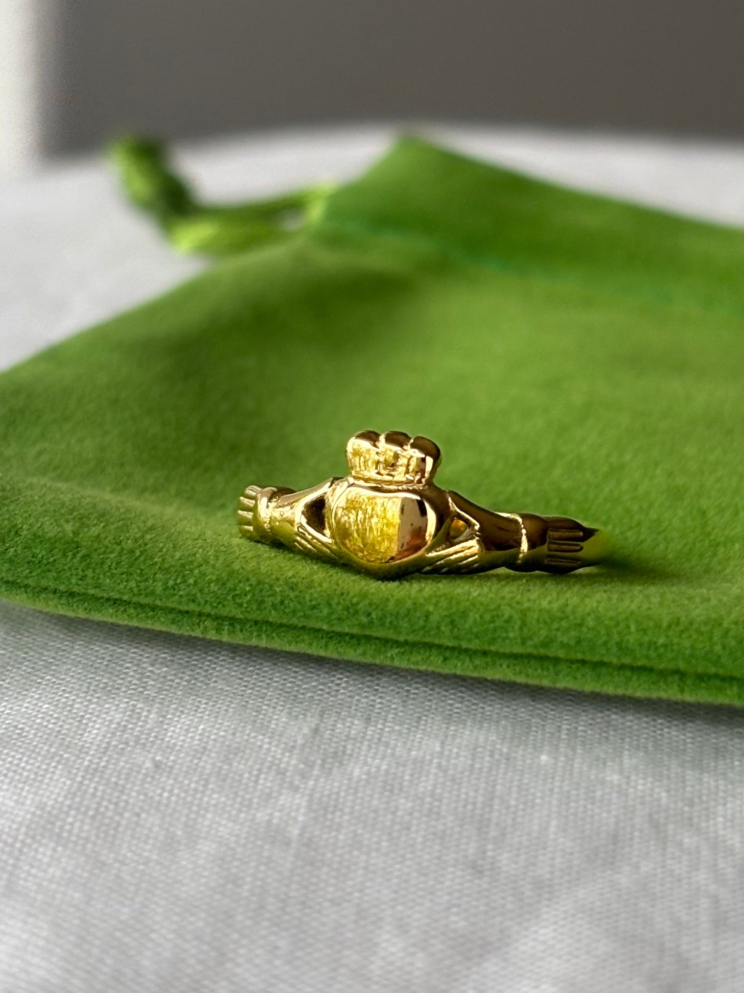 Gold Claddagh ring