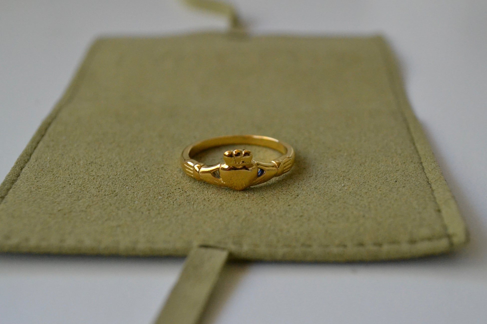 Gold Claddagh ring
