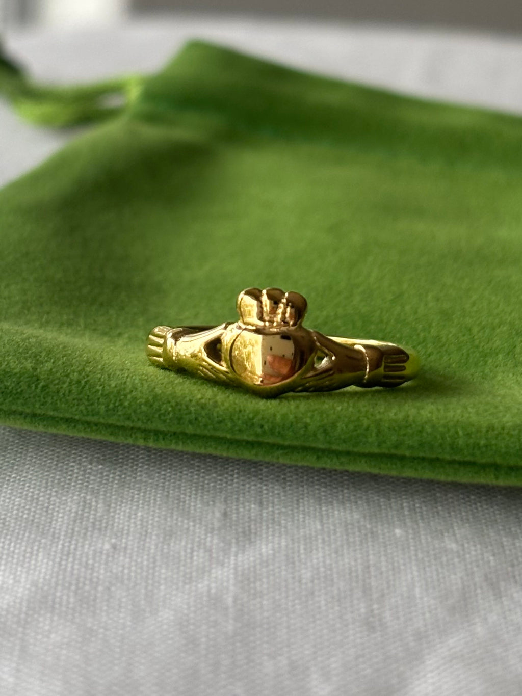 Gold Claddagh ring