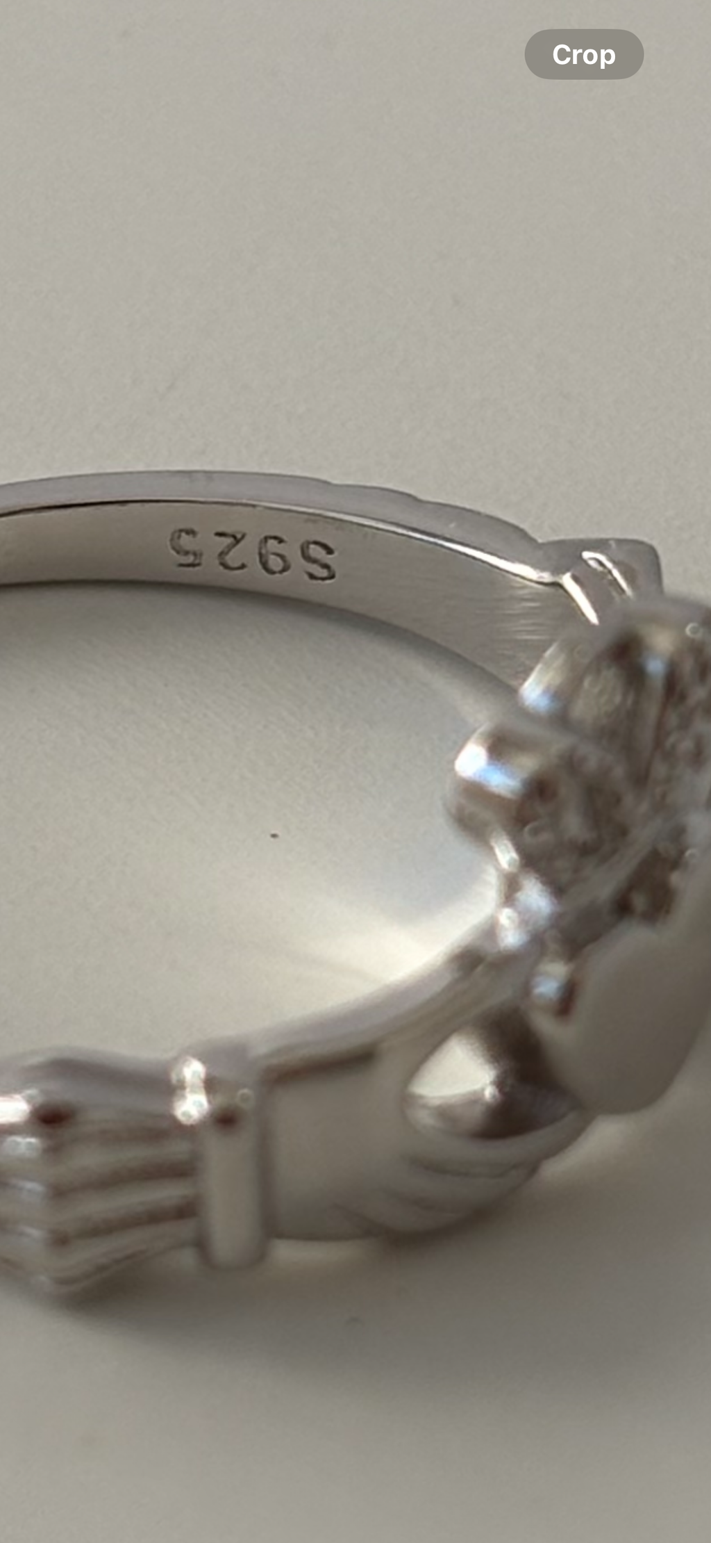 Silver cladding ring