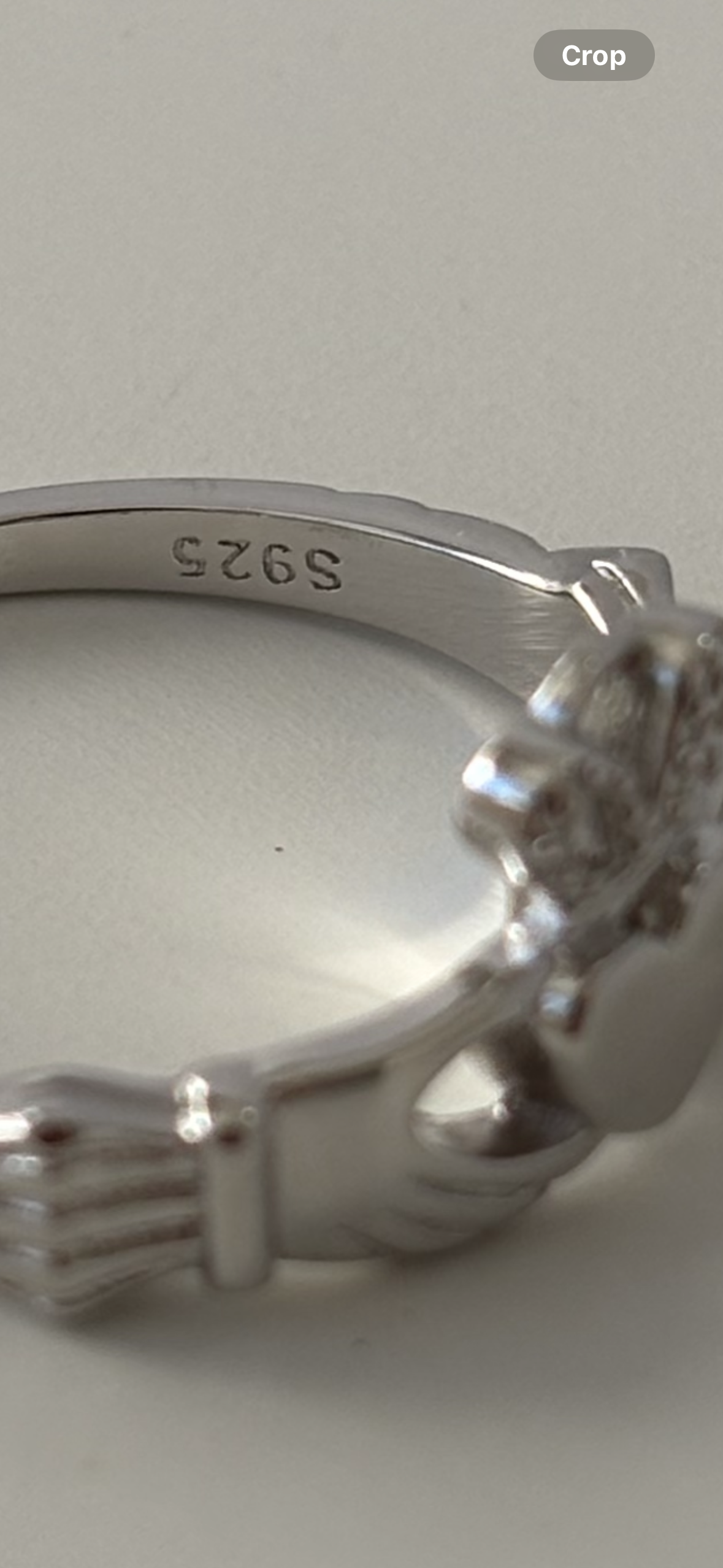 Silver cladding ring