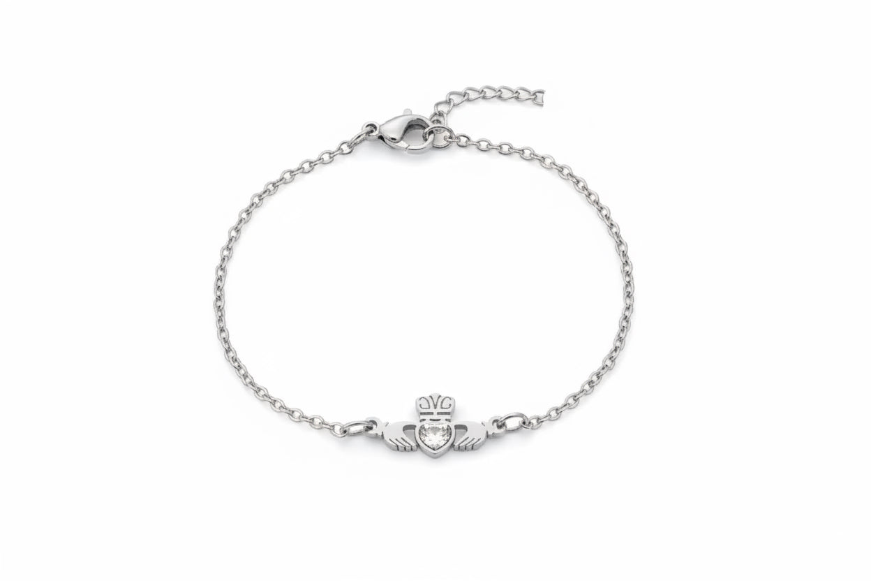Mo chroí bracelet silver