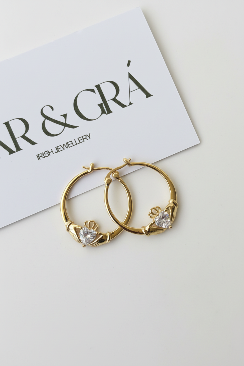 Claddagh hoops