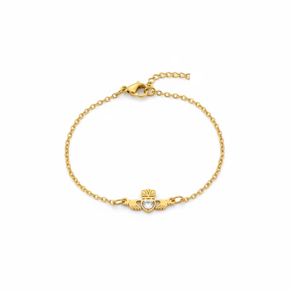 Mo Chroí bracelet gold